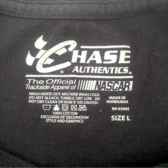 Nascar Chase Authentics Y2K Carl Edwards #19 Arris Black T-Shirt Unisex Large - Picture 6 of 6